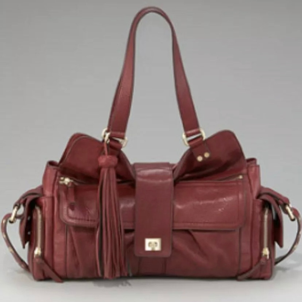 Diane Von Furstenberg Elaine Wine photographer Purse